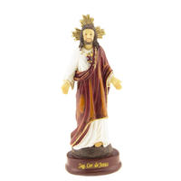 Custom High Quality Resin Catholic Religious Sacred Heart of Jesus Christ Statue For Sale